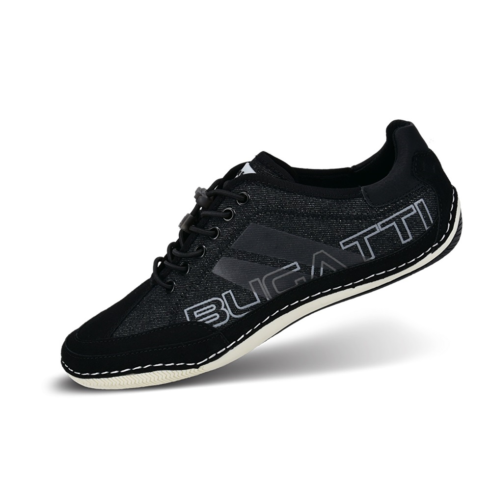 Black Bugatti Canario Men's Sneakers | New Zealand-01345